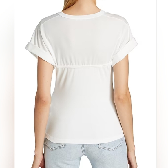 A.L.C. Frankie Tee Top/ Short Sleeves Shirt in White Size Small - Picture 6 of 10
